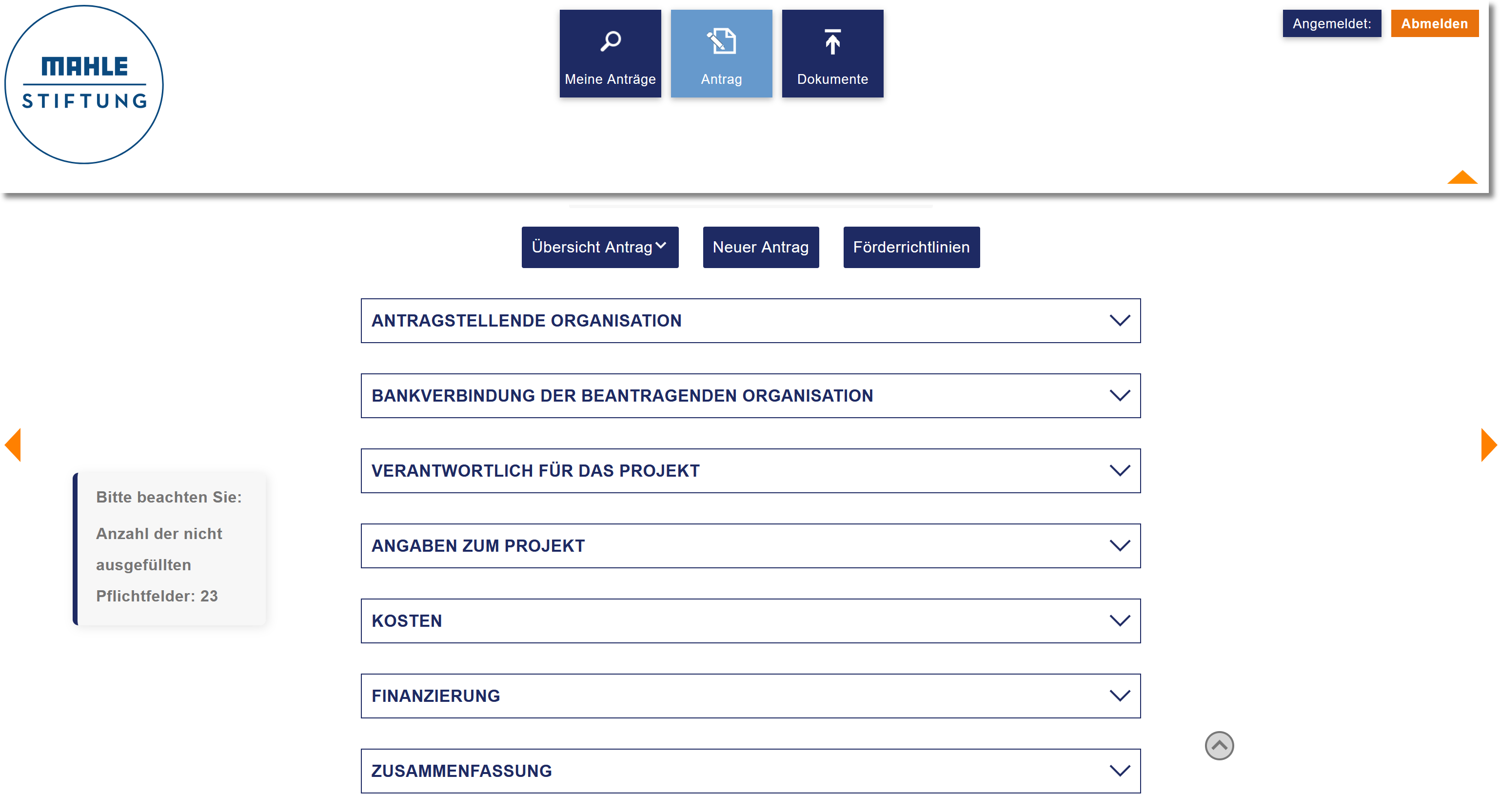 Onlineportal-startseite